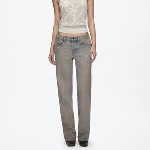 Brand New Tank Air Low Slung Jeans, Limestone, Size S (2-4)